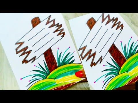 Easy - simple front page design - border design for project