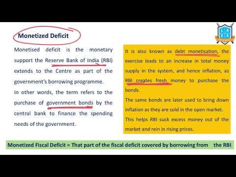 What is Monetised Deficit ? || Monetised Deficit అంటే ఏమిటి?