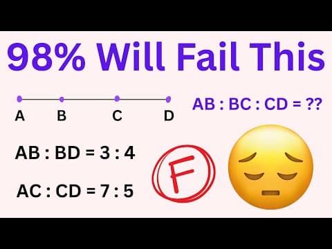 Solve ANY Ratio Question | Harder Ratio Questions