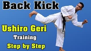 Karate Back kick Training in India | Ushiro Geri Kick | Ushiro Geri Tutorial in Hindi