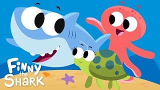 Lets Go For A Swim Outside  Kids Song  Finny The Shark