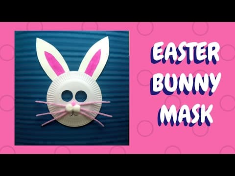 Easter Crafts - Paper Plate Bunny Mask - Paper Plate Crafts
