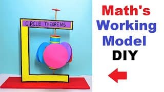 circle theorem math's projects - tlm working model simple and easy - diy