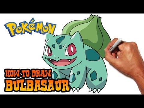 How to draw bulbasaur - pokemon