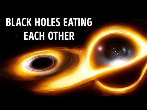 Scientists found giant black hole eating another one