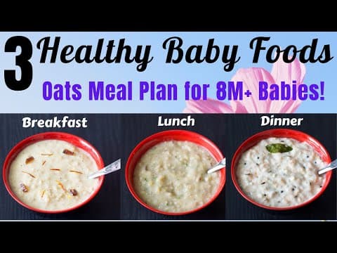 Try this Oats meal plan for your baby! In a month she will gain healthy weight and be a happy baby!