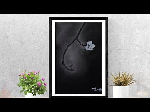 Cherry Blossom (Sakura) | Charcoal Drawing