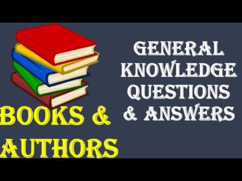 BOOKS & AUTHORS GK QUIZ || 100 BEST GENERAL KNOWLEDGE QUESTIONS & ANSWERS