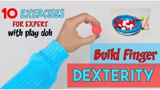 DEXTERITY & PRECISION  Playdough Finger Exercises  Occupational Therapy  Teletherapy Warm ups