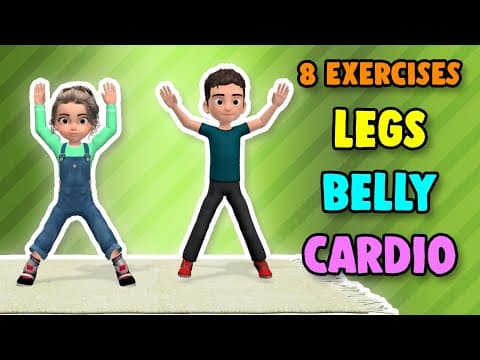 8 best exercises: legs + abdomen + cardio