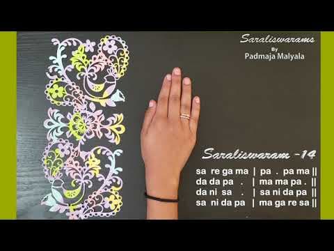 Carnatic music - learn saraliswaram 14