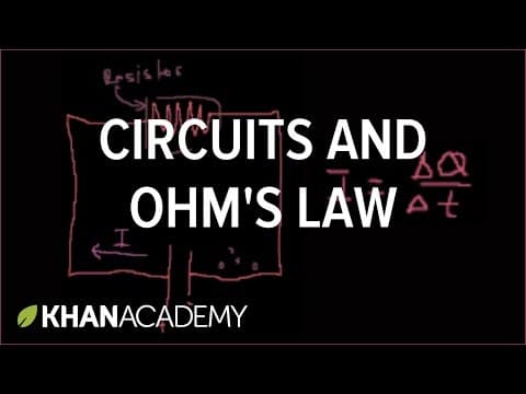 Introduction to circuits and Ohm's law Circuits  Physics  Khan Academy