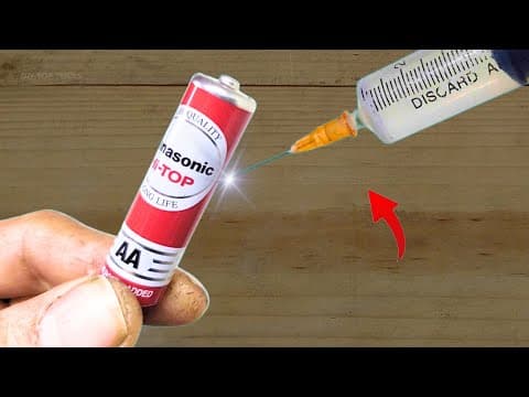 Never buy new Batteries! Just use this Trick and your Old Batteries can be Reused