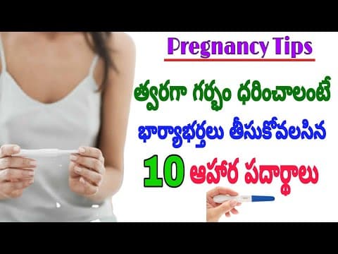 త్వరగా గర్భం రావాలంటే భార్య భర్తలు ఇలా చేయాలి | Best Food to Eat When Trying to Get Pregnant