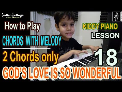 How to Play Melody with Chords | God's Love is so wonderful with 2 Chords only