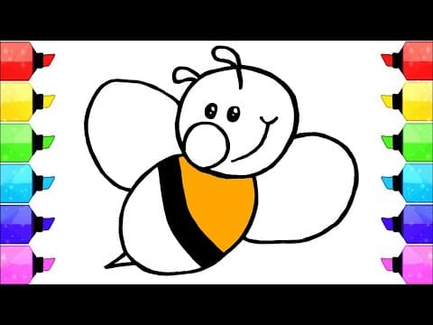 Buzzing Bee Adventure! | Drawing, Painting for Kids & Toddlers