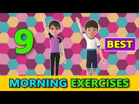 9 BEST MORNING EXERCISES FOR KIDS - GOOD MORNING! | Kids Exercise