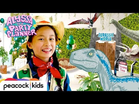 How To Throw A Jurassic Party with REAL VOLCANO Dip | ALYSSA THE PARTY PLANNER -