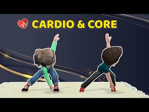 BELLY FAT BURN WORKOUT FOR KIDS: CARDIO & CORE EXERCISES