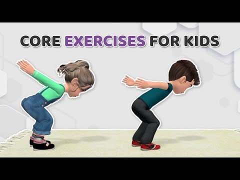 FLAT TUMMY CORE EXERCISES FOR KIDS | Kids Exercise
