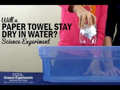 How to Keep a Paper Towel Dry Under Water