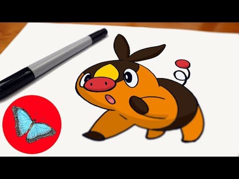 How to draw pokemon - tepig easy step by step