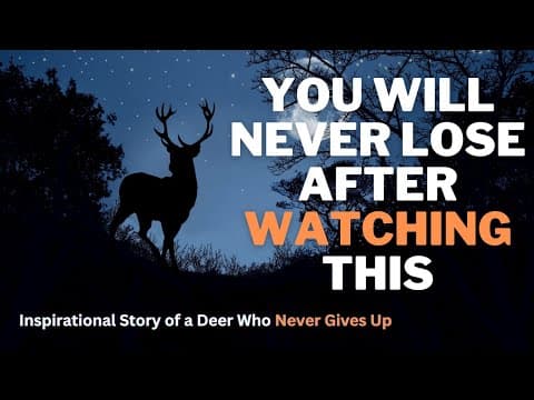 You Will Never Lose After watching this || Inspirational Story of a Deer Who Never Gives Up