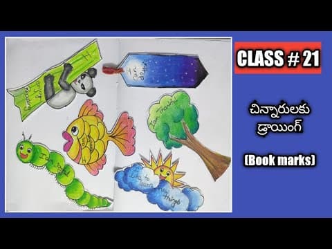 How to make Book marks || book marks with simple drawings