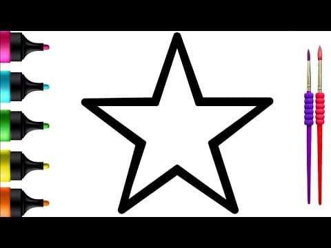 Rainbow Star Magic! Drawing, Painting & Coloring for Kids & Toddlers