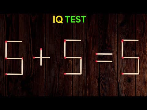 Turn the wrong equation into correct just in1 move 5+5=5 #matchstick #puzzle #puzzlegame #mathtrick