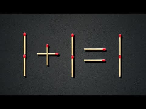 Can you fix the problem, Matchstick puzzles with answers
