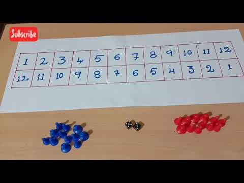 12 o'clock board game || children board game || paper and pen game