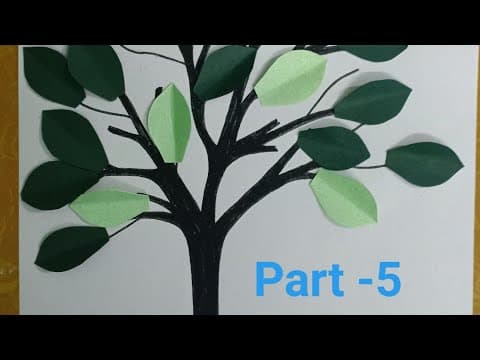 Easy tree making for kids-5 minutes craft for kids