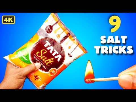 9 Amazing Salt Tricks - Science Experiments With Salt