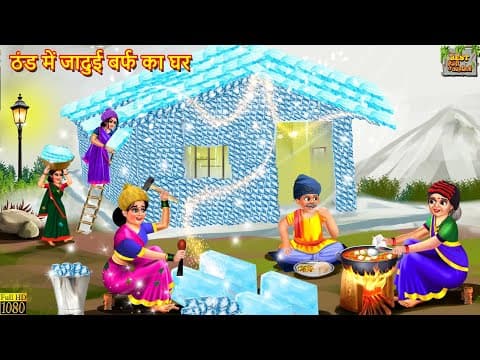 ठंड में जादुई बर्फ का घर