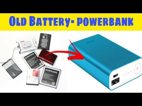 old mobile battery to make powerbank / making powerbank module / battery / circuit