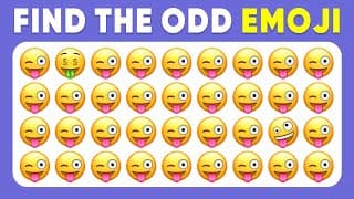Find the ODD One Out | Find The Odd Emoji Out | Emoji Quiz | Easy, Medium, Hard