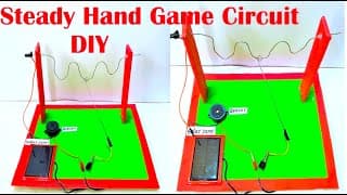 steady hand game electricity science project using solar panel model