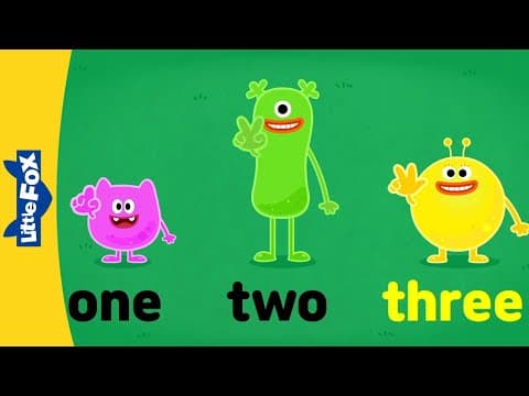 Sight words song | one, two, three | learn to read | kindergarten