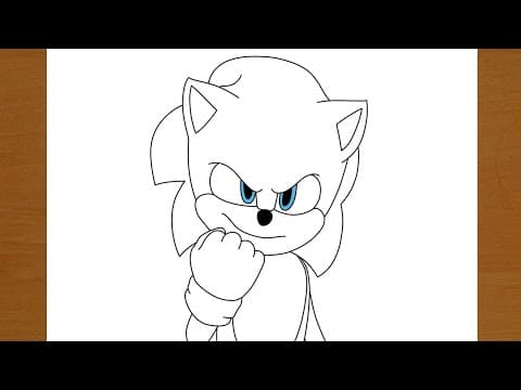 How to Draw SONIC 2 I Easy