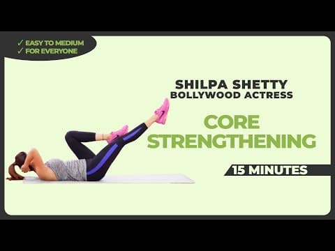 Core Strengthening Workout for Stability, Posture & Power | Shilpa Shetty