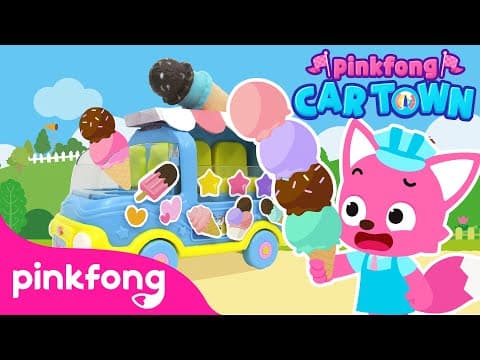 Pinkfong's Ice Cream Truck | Pinkfong Car Town cartoon