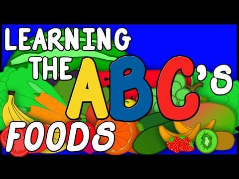 Learn the abcs with foods - animated alphabet song - educational kids songs children preschool