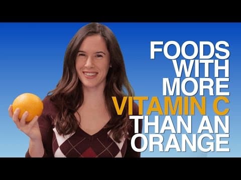 Foods with MORE Vitamin C Than An Orange