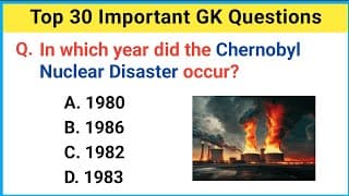 Top 30 Important GK Questions and Answers | GK Questions & Answers | INDIA GK Quiz-19 | GK GS