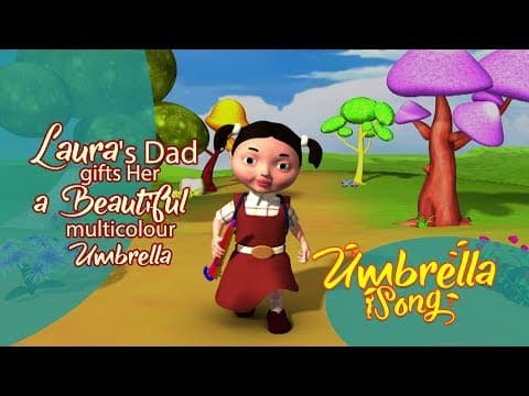 Laura got an umbrella | Umbrella song | English Kids Song