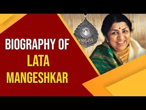 Biography of Lata Mangeshkar, One of the best known and most respected playback singers #BharatRatna