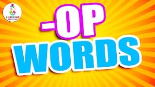 OP Words for Kids | Read the OP Words for Kindergarten (Word Family Series)