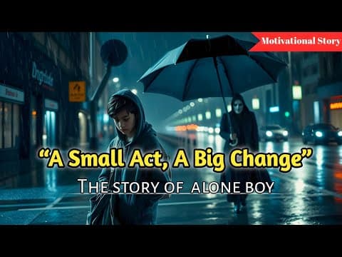 A small act A big change | story of alone boy | inspirational story.
