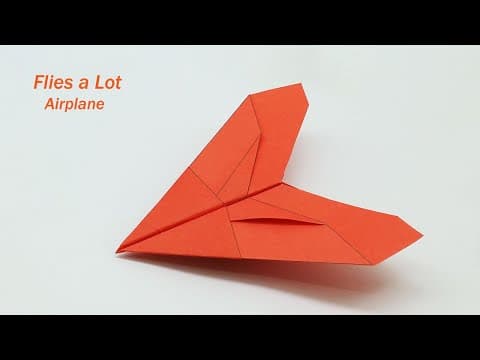 How To Make a Paper Airplane That Flies a Lot - Origami Paper Plane